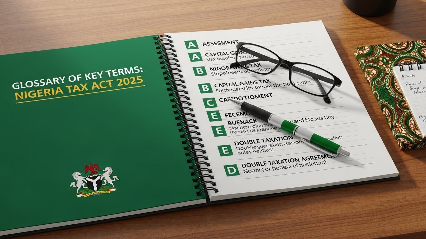 Glossary of Key Terms under the Nigerian Tax Reform Act: A Guide for Tax Practitioners and Taxpayers
