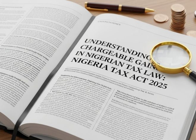 Understanding Chargeable Gains in Nigerian Tax Law