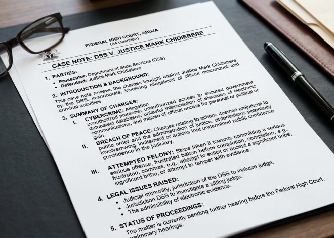 CYBERCRIME, BREACH OF PEACE, AND ATTEMPTED FELONY: A CASE NOTE ON DSS V. JUSTICE MARK CHIDIEBERE
